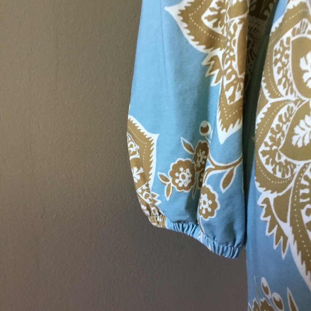 Spartina 449 Diane Jersey Knit Mini Dress Calm Waters Medallion - Picture 8 of 15